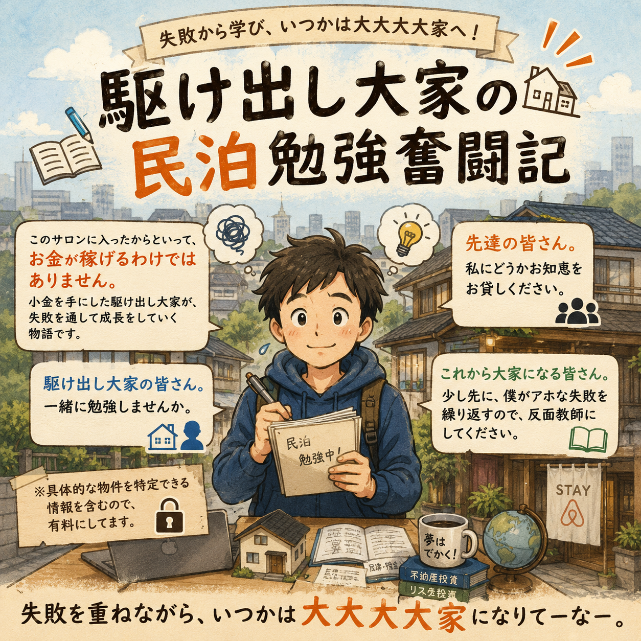 駆け出し大家の民泊勉強奮闘記